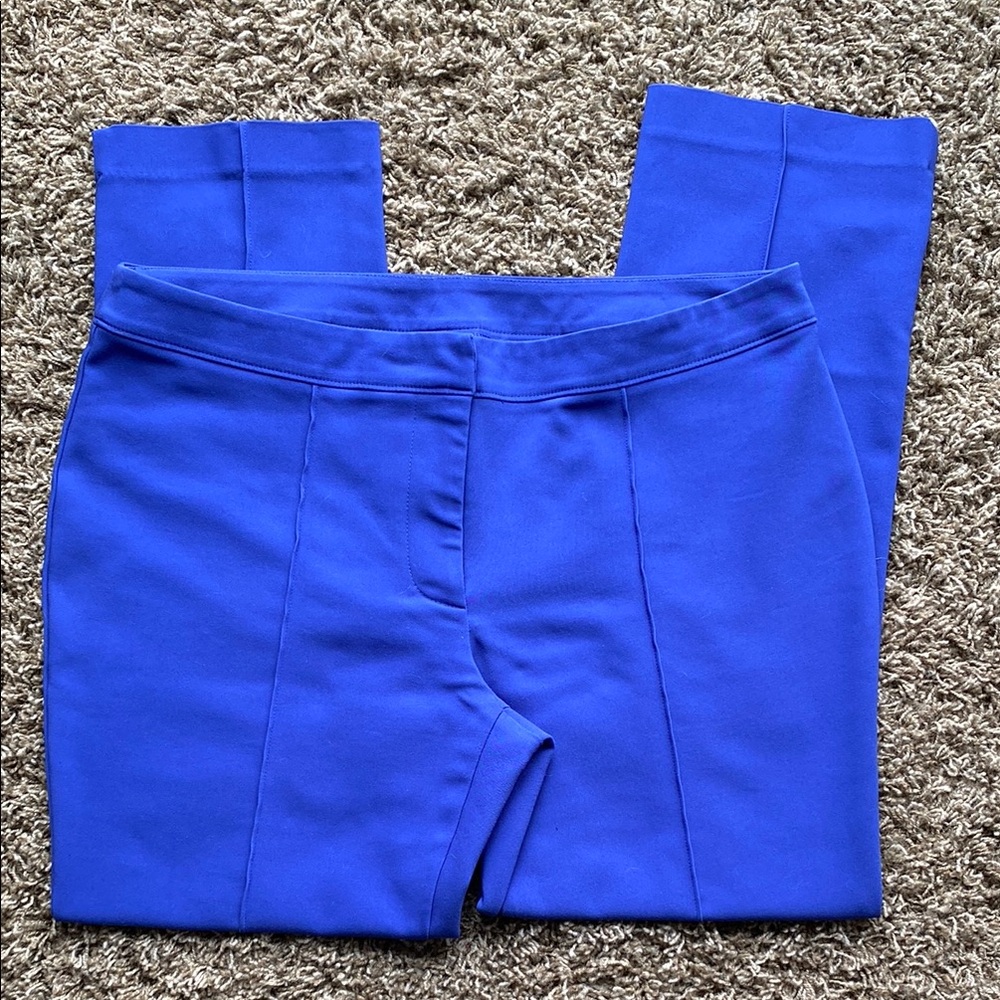 Vibrant Blue Cropped/Ankle Pants (Nicole Miller) size 8